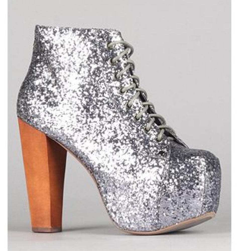 Classic JC Litas in Pewter glitter